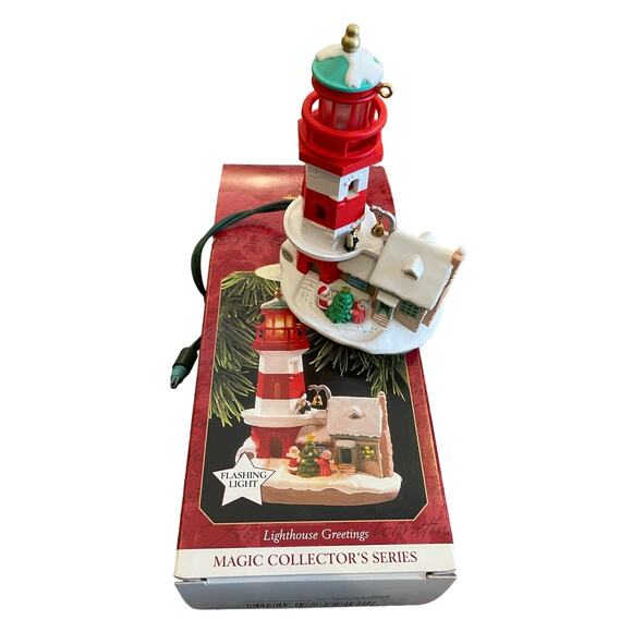 Hallmark Ornament Lighthouse Greetings Magic Collector's Series 1997 - Picture 1 of 5